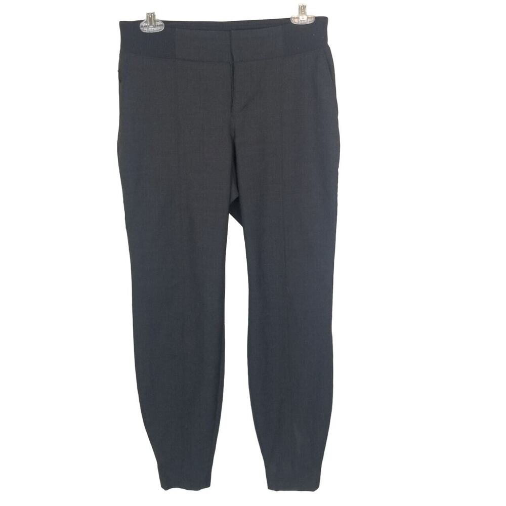Athleta Womens Wool Trouser Pants Sz 4 Stretch Minimalist Travel Activewear Gray